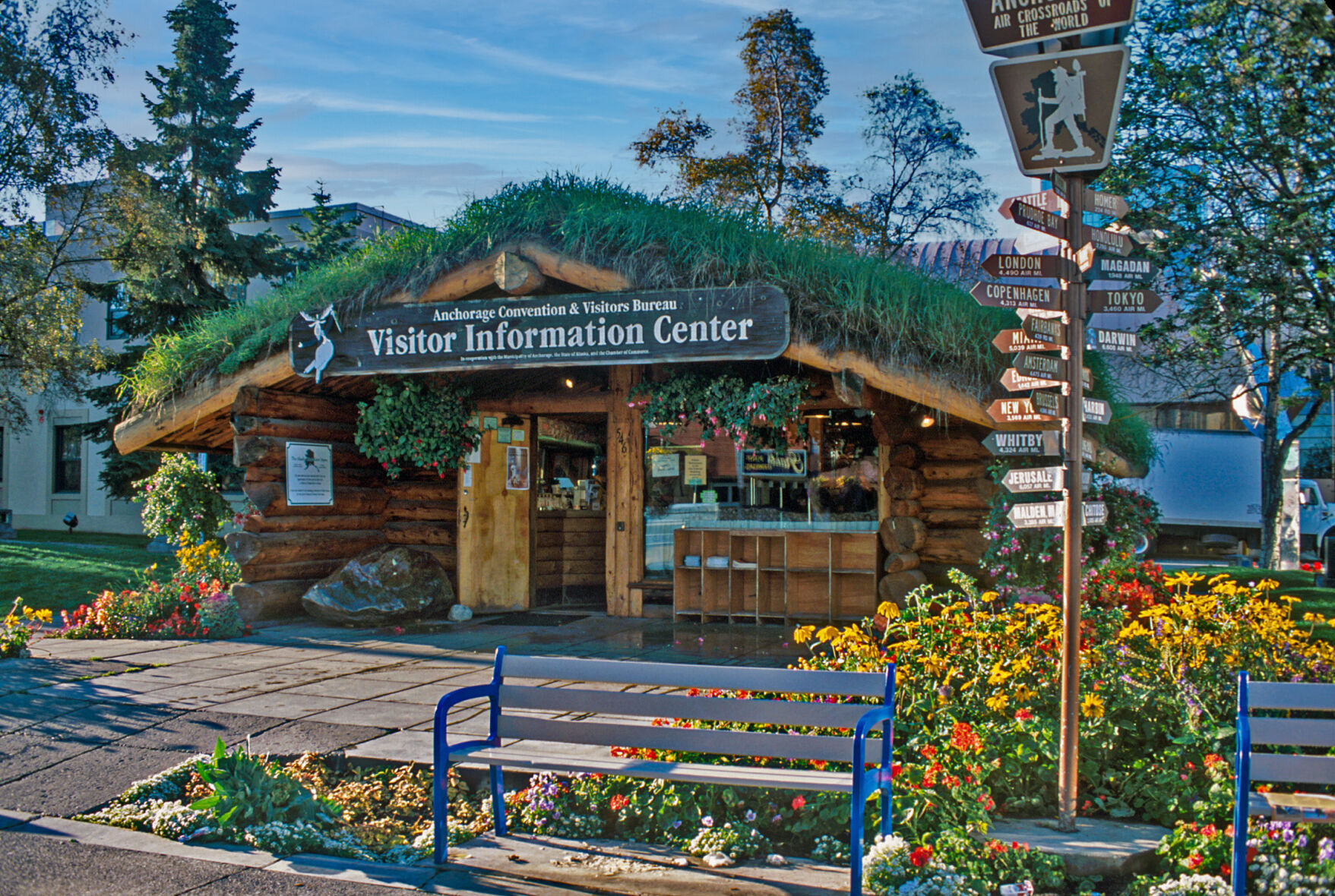 The Visitor Information Center, in central Anchorage, connects travelers with Alaska Railroad schedules, tourist attractions, flight tours, restaurants and hotels in the city and throughout the state.